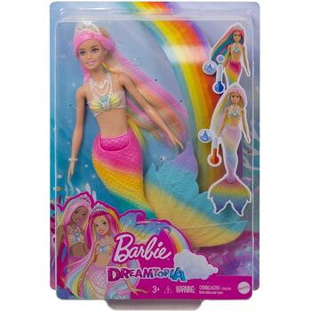 Mattel Barbie Papusa Dreamtopia Sirena Isi Schimba Culoarea