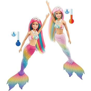 Mattel Barbie Papusa Dreamtopia Sirena Isi Schimba Culoarea