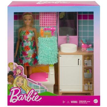 Mattel Barbie Papusa Si Accesorii Baie