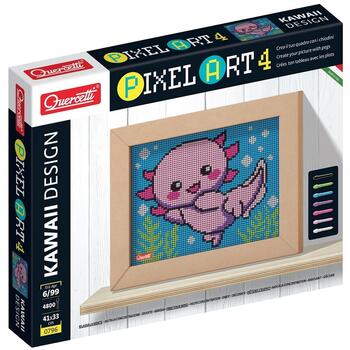 Quercetti Pixel Art Kawaii 4 planse design Axolotl