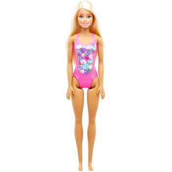 Mattel Papusa Barbie Blonda Cu Costum De Baie Inflorat