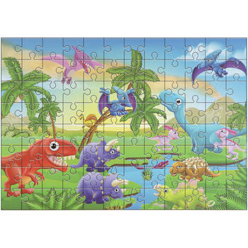 Grafix Puzzle cu dinozauri (96 piese)