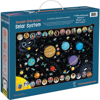 Puzzle Sistem Solar Suuuper Mare, 300 piese, 98x68 cm Banana Panda BP349110
