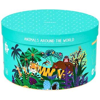 Puzzle rotund Animale, 150 piese Mideer MD3099