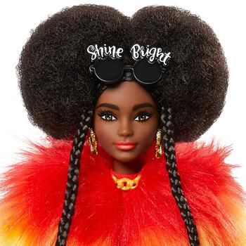 Papusa Barbie by Mattel Extra Style Curcubeu GVR04 cu figurina si accesorii