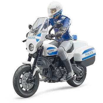 Bruder - Motocicleta De Politie Scrambler Ducati Si Politist