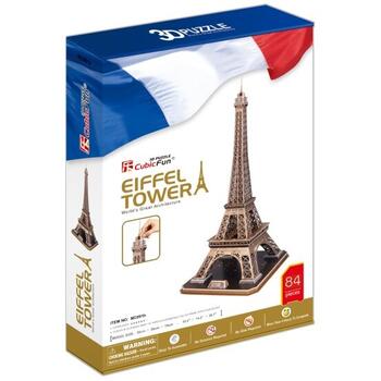 Cubicfun Puzzle 3d Turnul Eiffel (nivel Complex 82 Piese)