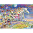 Ravensburger Puzzle Unicorni Si Fluturi, 500 Piese + Stickere