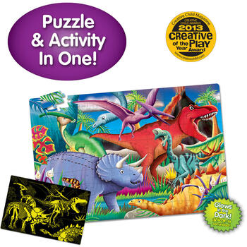 THE LEARNING JOURNEY Puzzle Straluceste In Intuneric - Dinozauri