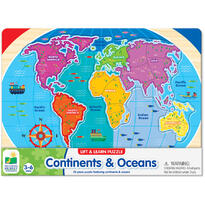 Puzzle - Sa Invatam Continentele Si Oceanele