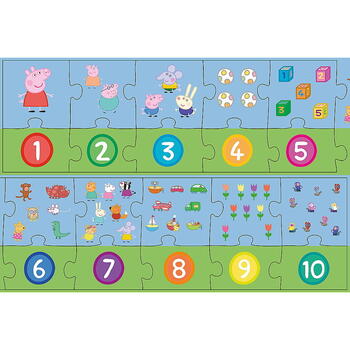 Trefl Puzzle Educational 20 Piese Numere Peppa Pig