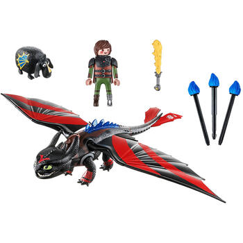Playmobil Dragons Cursa Dragonilor: Hiccup Si Toothless