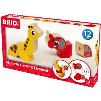 BRIO Girafa Si Elefant Magnetici