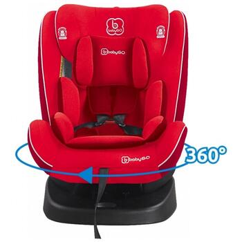 BabyGO Scaun auto rotativ cu isofix Nova 360° Red, 0 - 36 kg