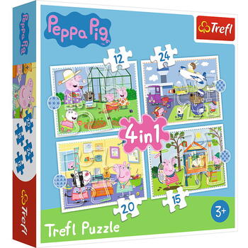 Puzzle Trefl 4in1 Peppa Pig