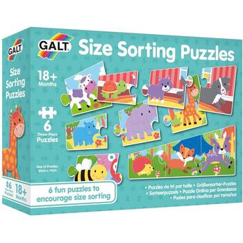 GALT Set 6 puzzle - Animalute jucause (3 piese)